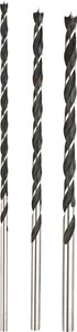 Zestaw wierteł do prętów, wiertło kręte do drewna, 250 mm, 3-częściowy. Zestaw wierteł spiralnych do drewna kwb 511890 1 szt.