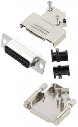 Zestaw listew żeńskich D-Sub MH Connectors MHD45ZK15-DB15S-K, rzędy: 2, styki: 15, 45 °, 1 szt.
