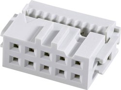 Listwa pinowa żeńska, prosta FCI 71600-104LF Siatka: 2.54 mm Ilośc pinów: 4 1 szt.