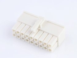 Obudowa złącza pin żeńskiego na kabel Molex MOL Power & Signal Sol. 39012185, piny: 18, 13 A, 1 szt.