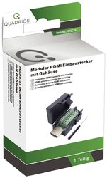 Złącze HDMI Quadrios 2010C262, złącze męskie proste, 1 zest.