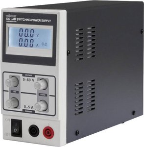 Zasilacz laboratoryjny regulowany Velleman LABPS6005SM 0 - 60 V 0 - 5 A