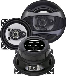 Crunch GTI - Zestaw głośników do zabudowy Koax 10cm GTI-42 Głośnik samochodowy Crunch GTI-42, 100 W, 4 Ω, 1 par(a)