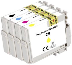 Renkforce Tusz Zamiennik Epson 29, T2986, T2981, T2982, T2983, T2984 Czarny, Cyjan, Magenta, Żółty  atrament Renkforce RF-5705460, 1 szt.