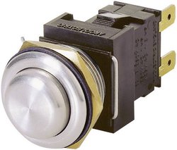 Przycisk wandaloodporny chwilowy Arcolectric (Bulgin Ltd.) H8351RPAAA, 2 x wył/(wł), IP66, 1 szt.