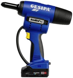 Nitownica do nitów jednostronnych, akumulatorowa Gesipa AccuBird Pro CAS 1679661 18 V 2 Ah zaw. akumulator, zaw. ładowarkę