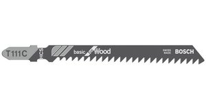 Brzeszczot do wyrzynarki T 111 C, Basic for Wood, Zestaw 5 szt. Bosch Accessories  2608630033 5 szt.