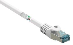 Kabel LAN Renkforce RF-5462396, 1 szt., RJ45, CAT 6a, S/FTP, 20.00 m, biały