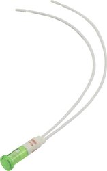Standardowa lampa sygnałowa z żarówką TRU COMPONENTS 1524026 9 mm 230 - 230 V zielony 1 szt.