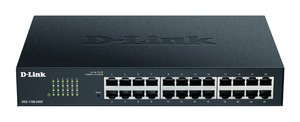 D-Link DGS-1100-24V2/E Gigabit Smart Switch (24 porty, 10/100/1000 Mbit/s, prosta instalacja Plug &, Play, bez wentylatora) D-Link DGS-1100-24V2/E Switch sieciowy RJ45 24 Porty 48 Gbit/s