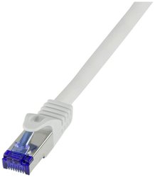 Kabel LAN LogiLink C6A102S, 1 szt., RJ45, CAT 6a, S/FTP, 15.00 m, szary