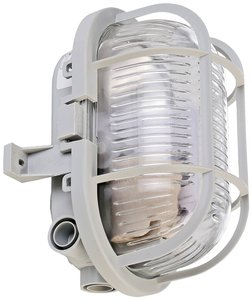 Lampa sufitowa, zewnętrzna, Zewnętrzna lampa ścienna Deko Light Syrma Oval Grau 401013   IP44