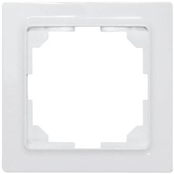 Pojedyncza ramka uniwersalna wewnętrzna 55x55mm polar biały mat E-Design55 Ramka Eltako 30055783, biały, czysty biały (ral 9010)