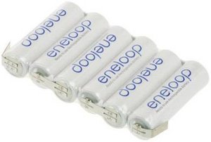 Pakiet akumulatorów AA, NiMH Panasonic eneloop Reihe F1x6, Ilość ogniw: 6, 7.2 V, 1900 mAh, U-końcówka do lutowania