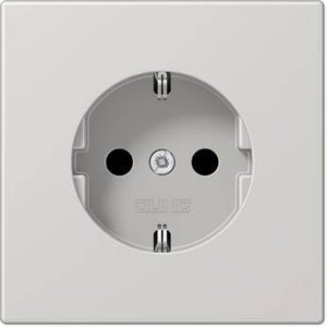 Gniazdo z uziemieniem Jung LS1520LG szary
