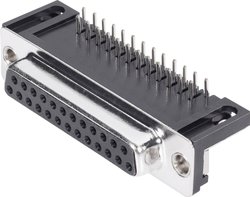 Listwa żeńska D-Sub 90 ° Ilość styków: 15 lutowane MH Connectors MHDD15-F-T-B-S-RBM 1 szt.