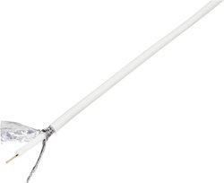 Kabel koncentryczny TRU COMPONENTS 1570973, Średnica zewnętrzna: 6.60 mm, RG6 /U, 75 Ω, 120 dB, biały, 10 m