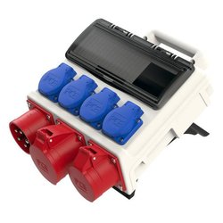 Tablica rozdzielcza PCE 9004002-p, 400V, 32A, IP44, Light Gray