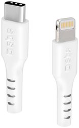 USB-C Kabel sbs mobile, Złącze męskie Lightning, Złącze męskie USB-C®, 1 m