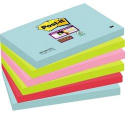 Karteczka samoprzylepna Super Sticky Miami 6556SMI 127x76mm 6 szt./op. Notatka samoprzylepna Post-it 6556SMI 127 mm x 76 mm  540 ark.