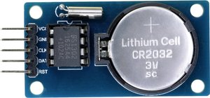 TRU COMPONENTS Zegar czasu rzeczywistego / z baterią CR2032 (2 szt.)  Zegar czasu rzeczywistego TRU COMPONENTS TC-9927136 1 szt.