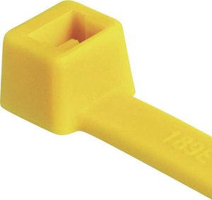 Opaska kablowa ząbkowana wewnątrz serii T  T80R-N66-YE-C1 Kolor producenta: żółty HellermannTyton 116-08014 100 szt.