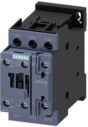 Stycznik, AC-3, 25 A/11 kW/400V, 3-biegunowy, AC 230V/50Hz, 1NO+1NC, połączenie śrubowe Stycznik Siemens 3RT2026-1AP00 3RT20261AP00, 3 styki, 230 V/AC, 25 A, 1 szt.