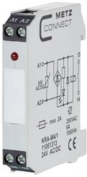 Moduł sprzęgający KRA-M4/1, 1 zestyk zwierny, 24 V AC/DC Moduł sprzęgający Metz Connect 11061313, 1 szt.