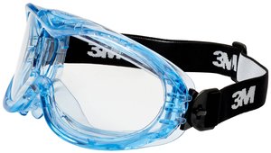 Okulary ochronne 3M™ Fahrenheit™ zapewniające pełną widoczność, pośrednia wentylacja, powłoka odporna na zarysowania, przezroczyste soczewki z poliwęglanu  3M Fahrenheit FHEIT Pełne okulary ochronne z ochroną przeciw zarysowaniom niebieski, czarny EN 166 