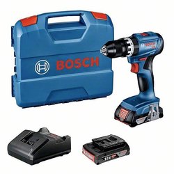 Wiertarko-wkrętarka akumulatorowa Bosch Professional GSB 18V-45 06019K3302 18 V 2.0 Ah zaw. 2 akumulatory, zaw. ładowarkę, zaw. walizkę