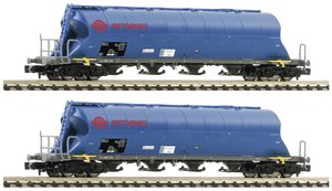Wagon silos Fleischmann 849007 N Zestaw 2 wagonów silosowych firmy Ermewa