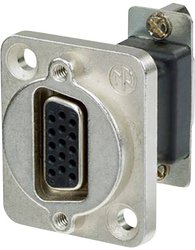 Adapter D-SUB Neutrik NADB15FF złącze żeńskie D-SUB 15-pin - złącze żeńskie D-SUB 15-pin