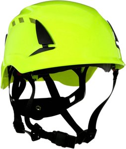 Kask ochronny 3M SecureFit X5014VE-CE jest wentylowany zielony neonowo 1000 V CE Kask ochronny 3M SecureFit X5014VE-CE  1 szt.