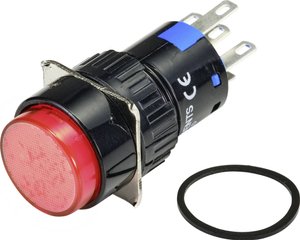 Przycisk podświetlany  TRU COMPONENTS TC-9219044, 16 mm, 250 V/AC, 3 A, 1 szt.