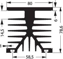 Radiator Fischer Elektronik SK 89 100 KL-SSR2 1 K/W
