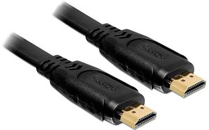 Kabel Delock High Speed HDMI z Ethernetem, złącze męskie HDMI a - złącze męskie HDMI typ a, płaski, 2 m Kabel HDMI Delock DELOCK Kabel HDMI A-A St/St flach 2,0m 82670, 2.00 m