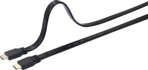 Kabel HDMI SpeaKa Professional HDMI Flat SP-7541956, kanał powrotny audio, pozłacane styki, bardzo elastyczny, HDMI 4K, 5.00 m