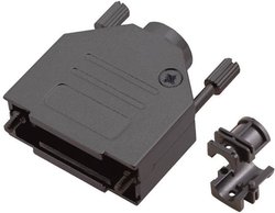 Obudowa złącza D-SUB Ilość styków: 9 metal 180 ° czarny MH Connectors MHDTZK-9-RA-BK-K 1 szt.