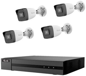 HiLook IK-4248BH-MH/P IK-4248BH-MH/P LAN IP-Zestaw monitorujący 4-kanałowy z 4 kamerami 3840 x 2160 px