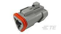 Obudowa złącza pin żeńskiego na kabel TE Connectivity DT06-3S-CE01, wire-to-wire, piny: 3, 1 szt.