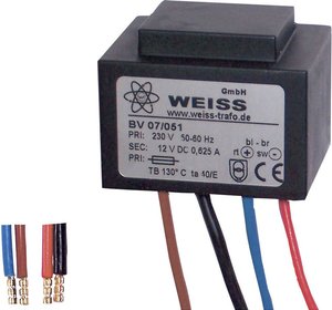 Zasilacz kompaktowy z wbudowanym prostownikiem EI 48 230 V N/A N/A Weiss Elektrotechnik 07/052