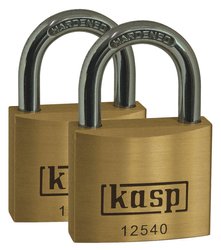 Kłódka Kasp K12520D2 20 mm Samozatrzaskowa   z zamkiem kluczykowym