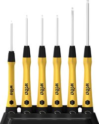 Zestaw wkrętaków precyzyjnych PicoFinish® ESD TORX® 7-cz. z uchwytem (43708) Zestaw wkrętaków Wiha 43708