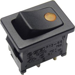 Przełącznik TRU COMPONENTS 1587832, 12 V/DC, 16 A, 1 x wył/wł, zatrzask, 1 szt.