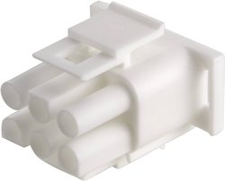 Obudowa złącza pin męskiego na kabel TE Connectivity 350715-4, Ilość pinów 6, Wymiary siatki: 6.35 mm, 1 szt.
