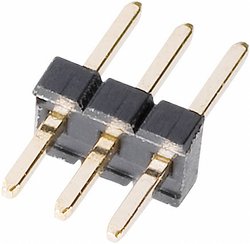 Listwa pinowa prosta W & P Products 707-1-04-1-20-00, RM 1,27 mm, 1 x 4 pin, 1 A, czarna