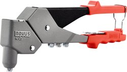 Szczypce do nitów zrywalnych Novus N 25 vario aluminiowe nity zrywalne A2,4, A3, A4, A5, stalowe nity zrywalne S3, S4, miedziane nity zrywalne C4 Nitownica do nitów ślepych Novus 110070283 1 szt.