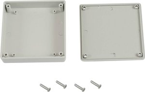 Obudowa uniwersalna Hammond Electronics, ABS, szary, (D x S x W) 80 x 80 x 20 mm, 1 szt.