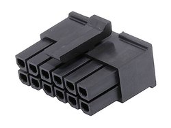 Obudowa złącza pin żeńskiego na kabel Molex MOL Power & Signal Sol. 430251208, piny: 12, 1 szt.