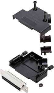 Zestaw listew żeńskich D-Sub TRU COMPONENTS TCD45PKP25DMSK 7709020, rzędy: 2, styki: 25, 45 °, 1 szt.